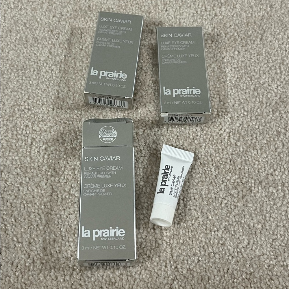LA PRAIRIE Skin Caviar Luxe Eye Cream 3ml New in box! Made in Switzerland!